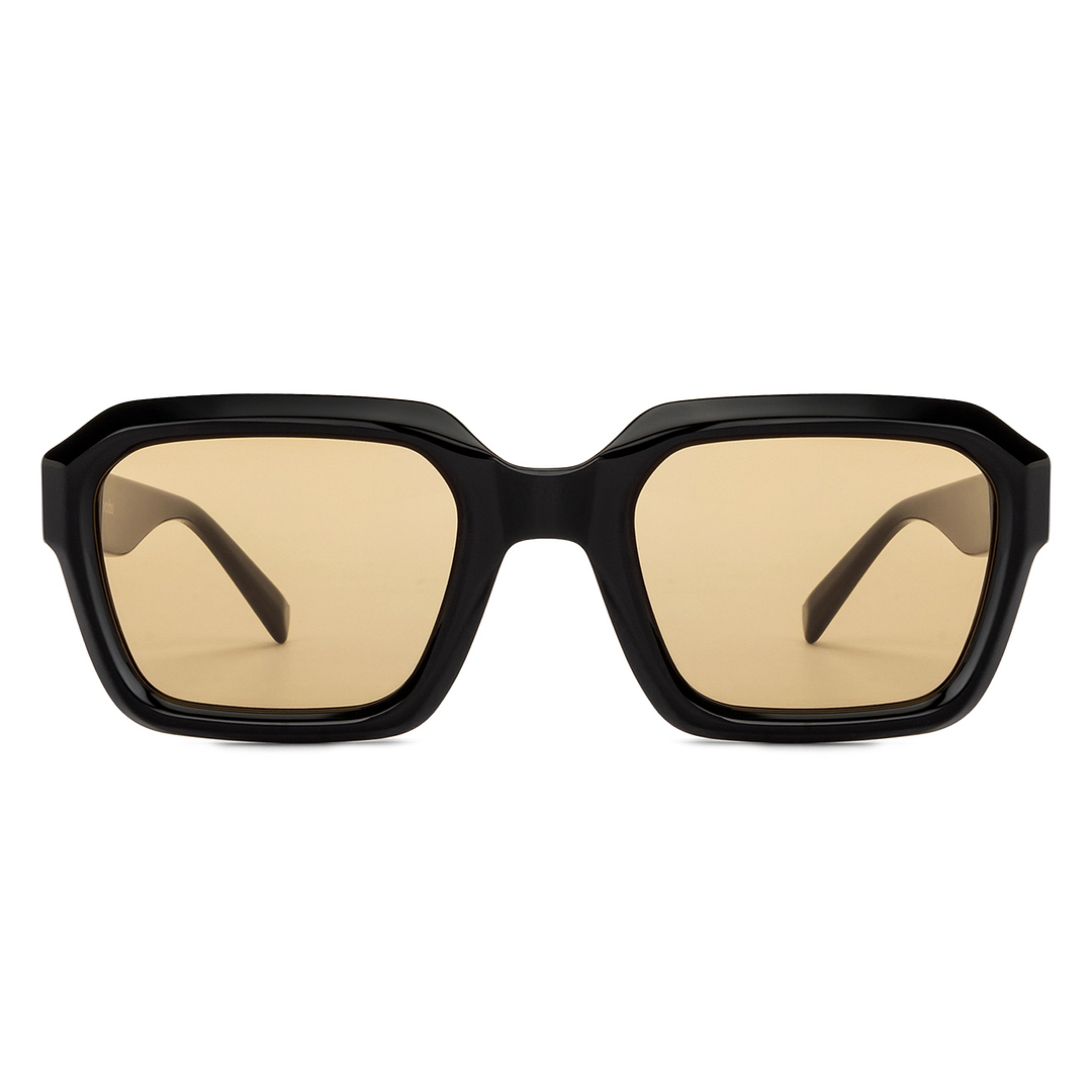 John Jacobs Black Full Rim Square left side