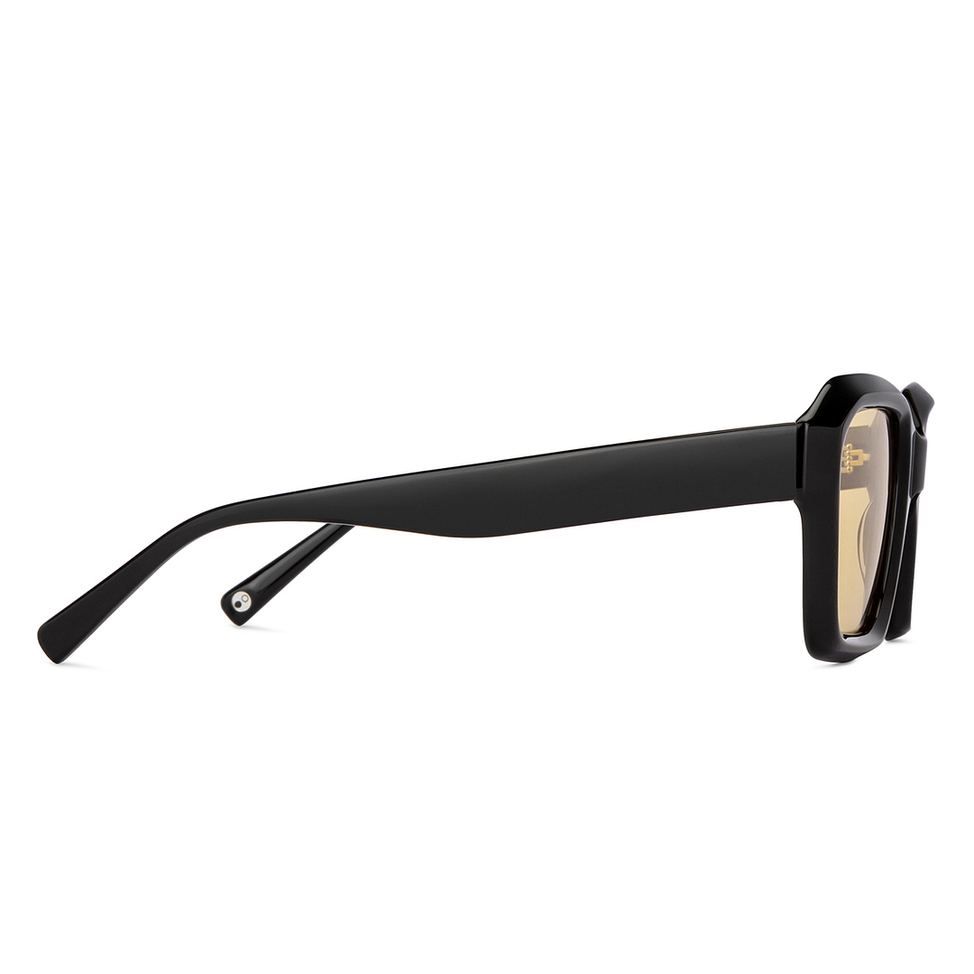 John Jacobs Black Full Rim Square left side
