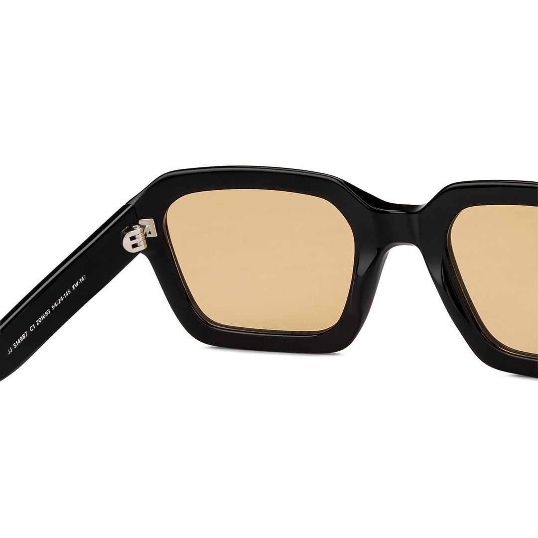 John Jacobs Black Full Rim Square right side