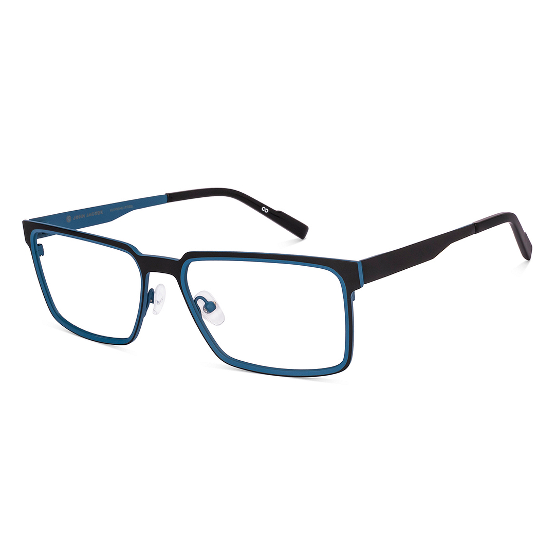 Buy Blue Black Full Rim Rectangle John Jacobs Supreme Steel JJ
