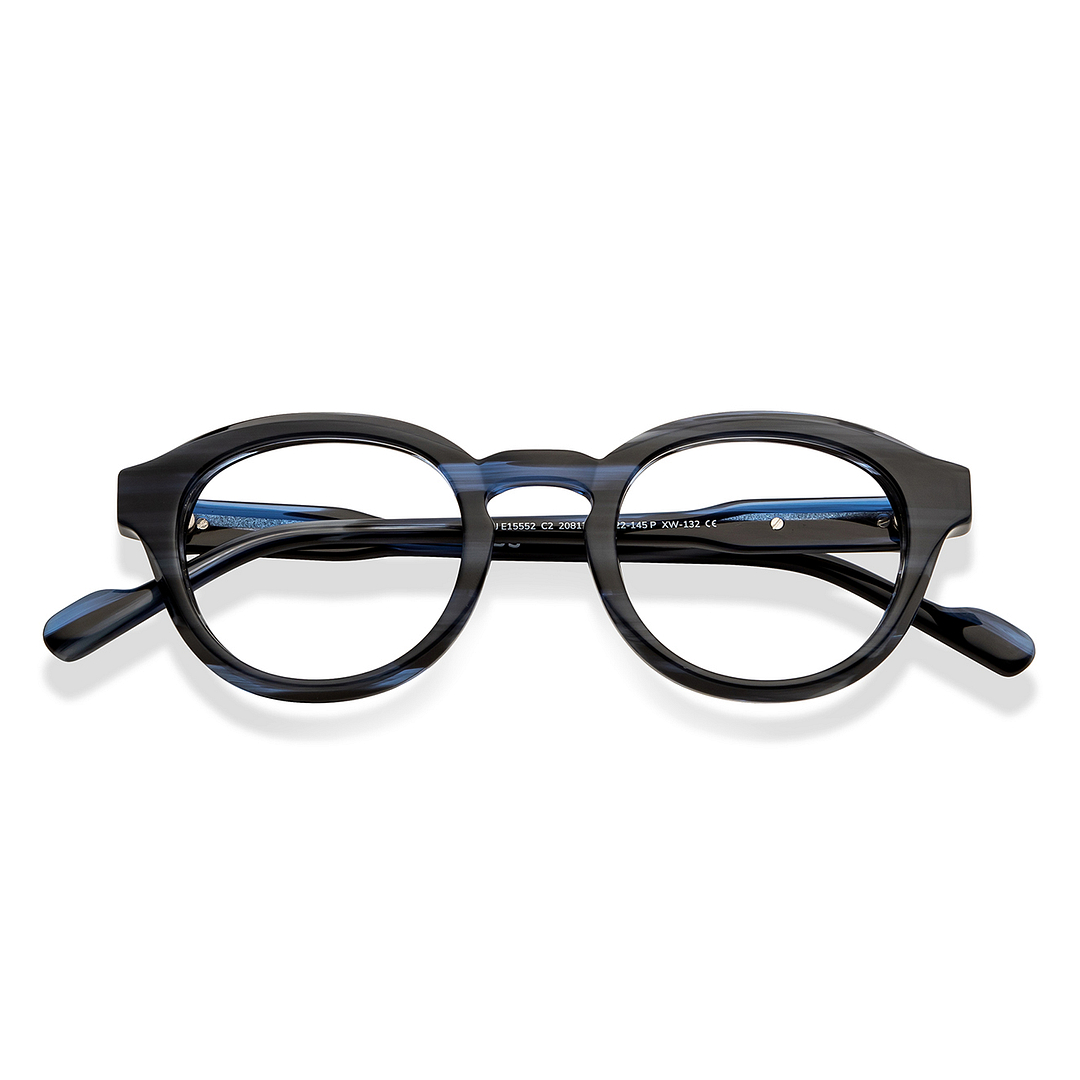 John Jacobs Online Black Full Rim Round left side