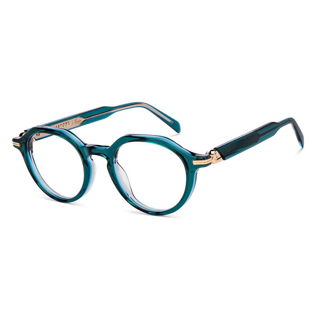 John Jacobs Green Full Rim Round right side