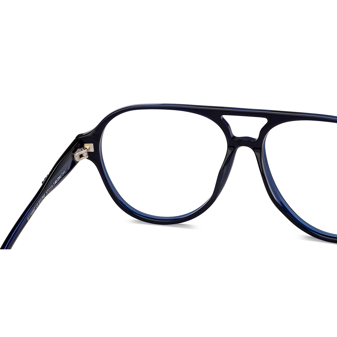 John Jacobs Sky Blue Full Rim Aviator right side