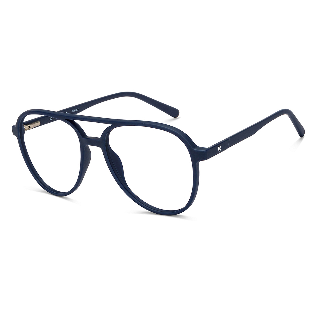 John Jacobs Online Sky Blue Full Rim Aviator right side