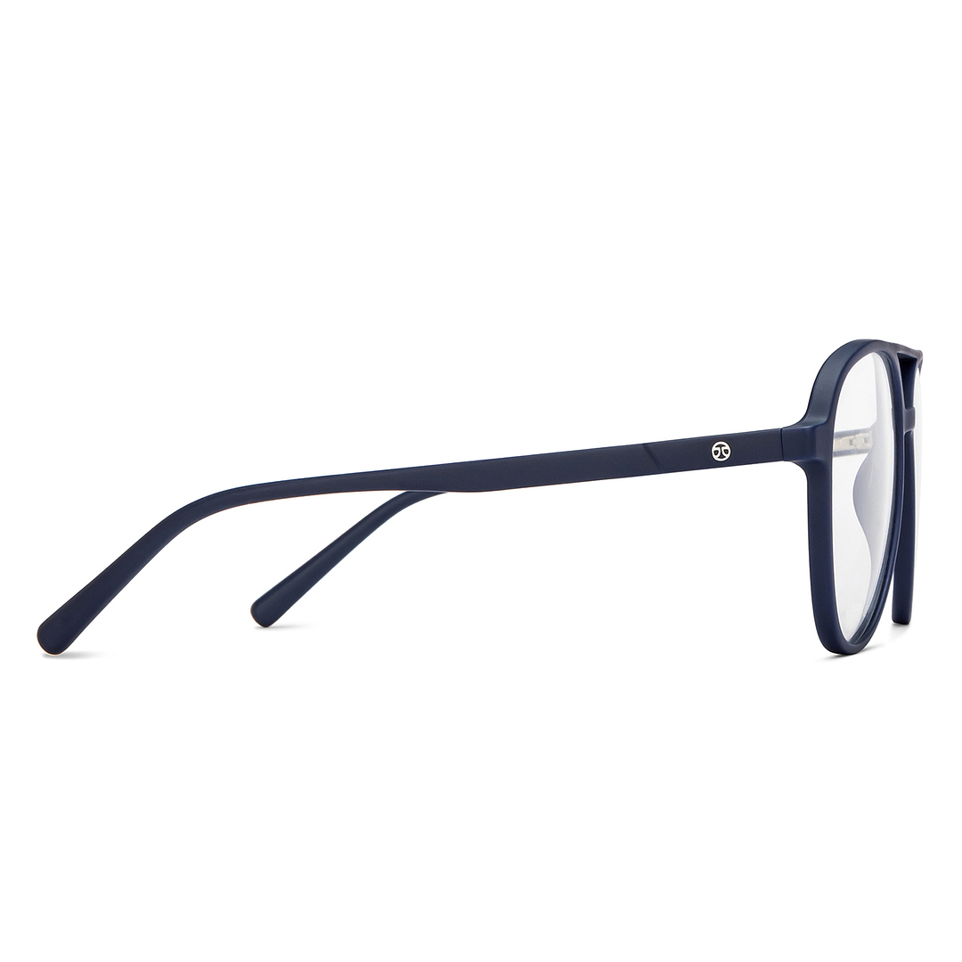 John Jacobs Online Sky Blue Full Rim Aviator left side