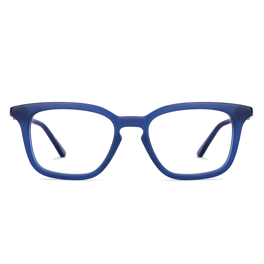 John Jacobs Sky Blue Full Rim Rectangle right side