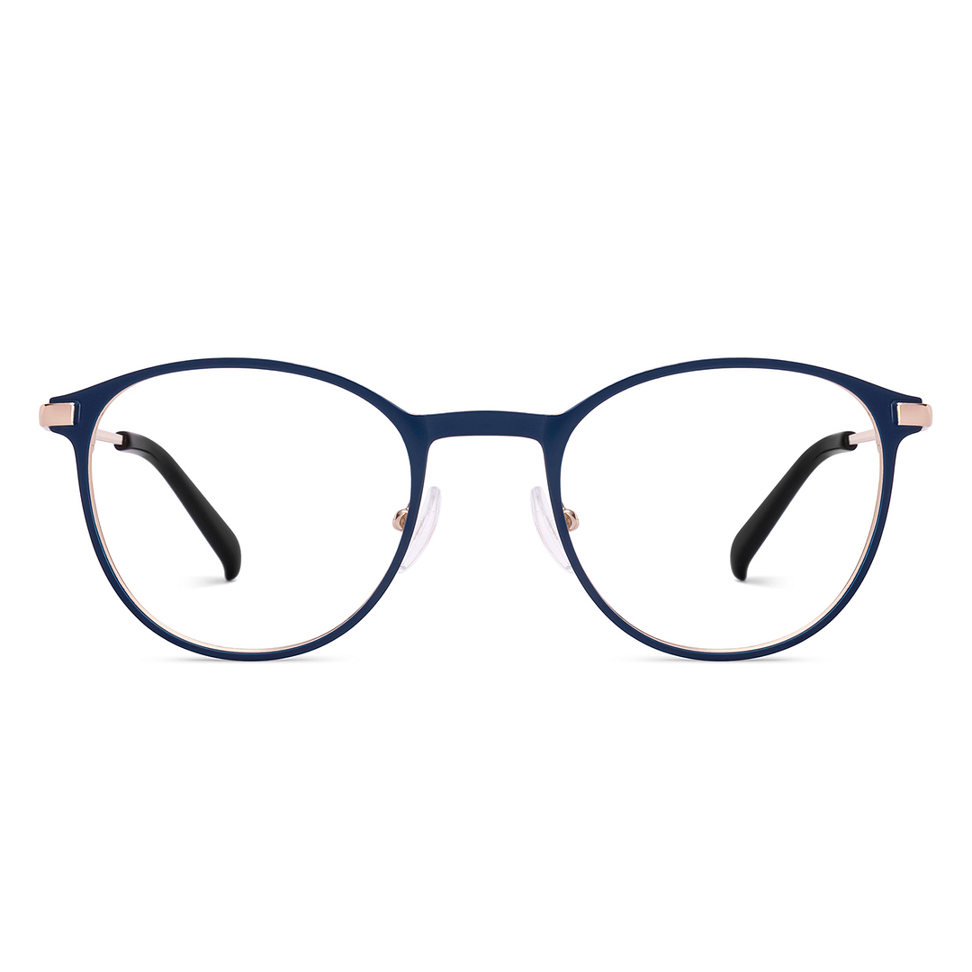 Buy Blue Gold Full Rim Round John Jacobs Supreme Steel JJ E70059 N