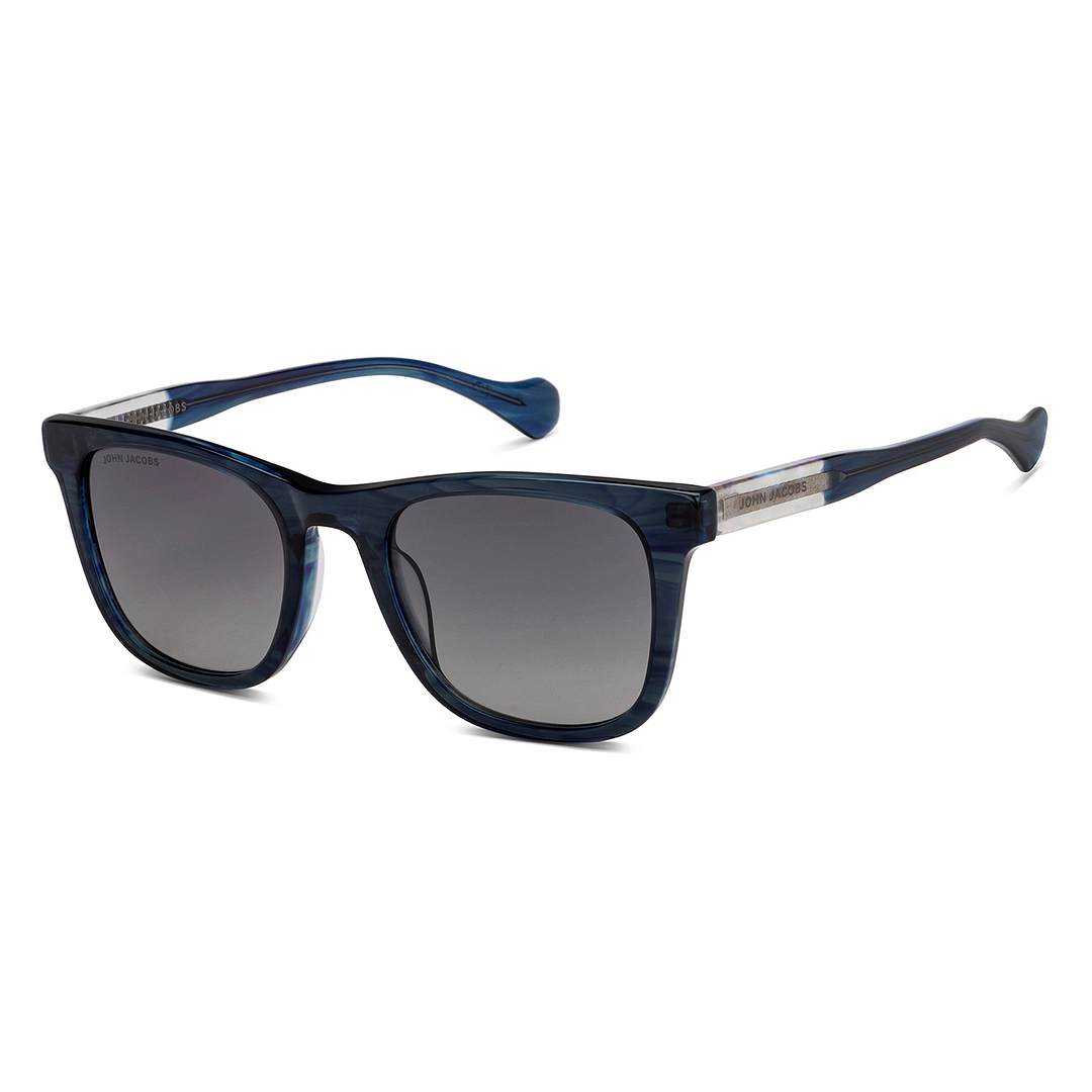 John Jacobs Sky Blue Full Rim Square left side