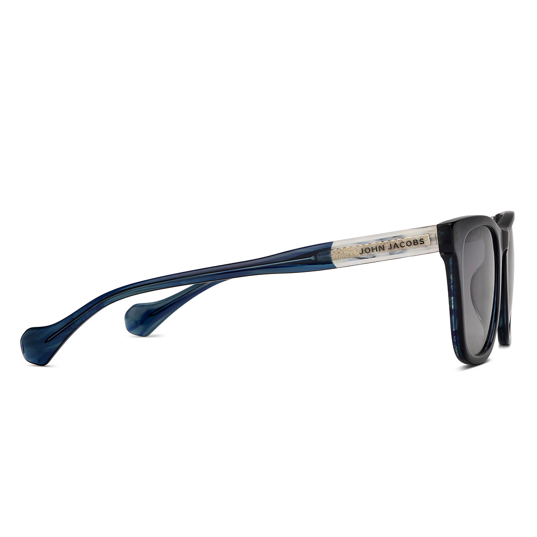 John Jacobs Sky Blue Full Rim Square left side