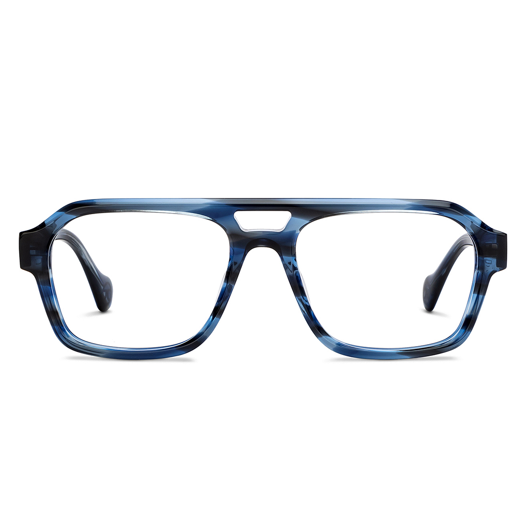 John Jacobs Online Sky Blue Full Rim Square left side