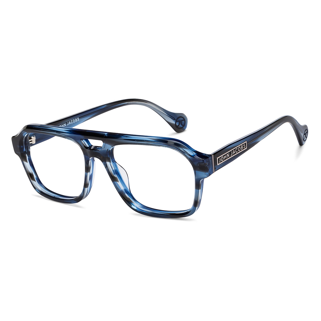 John Jacobs Online Sky Blue Full Rim Square right side