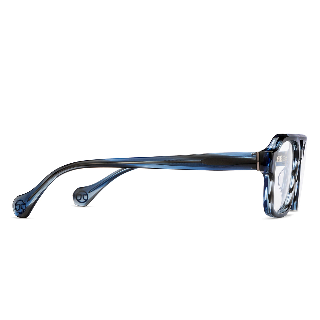 John Jacobs Online Sky Blue Full Rim Square left side