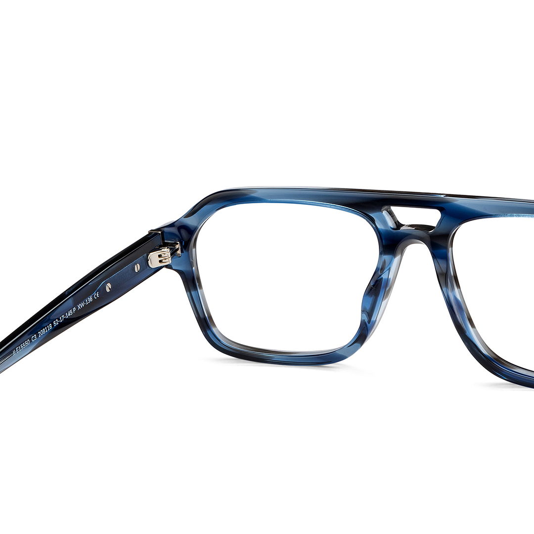 John Jacobs Online Sky Blue Full Rim Square right side