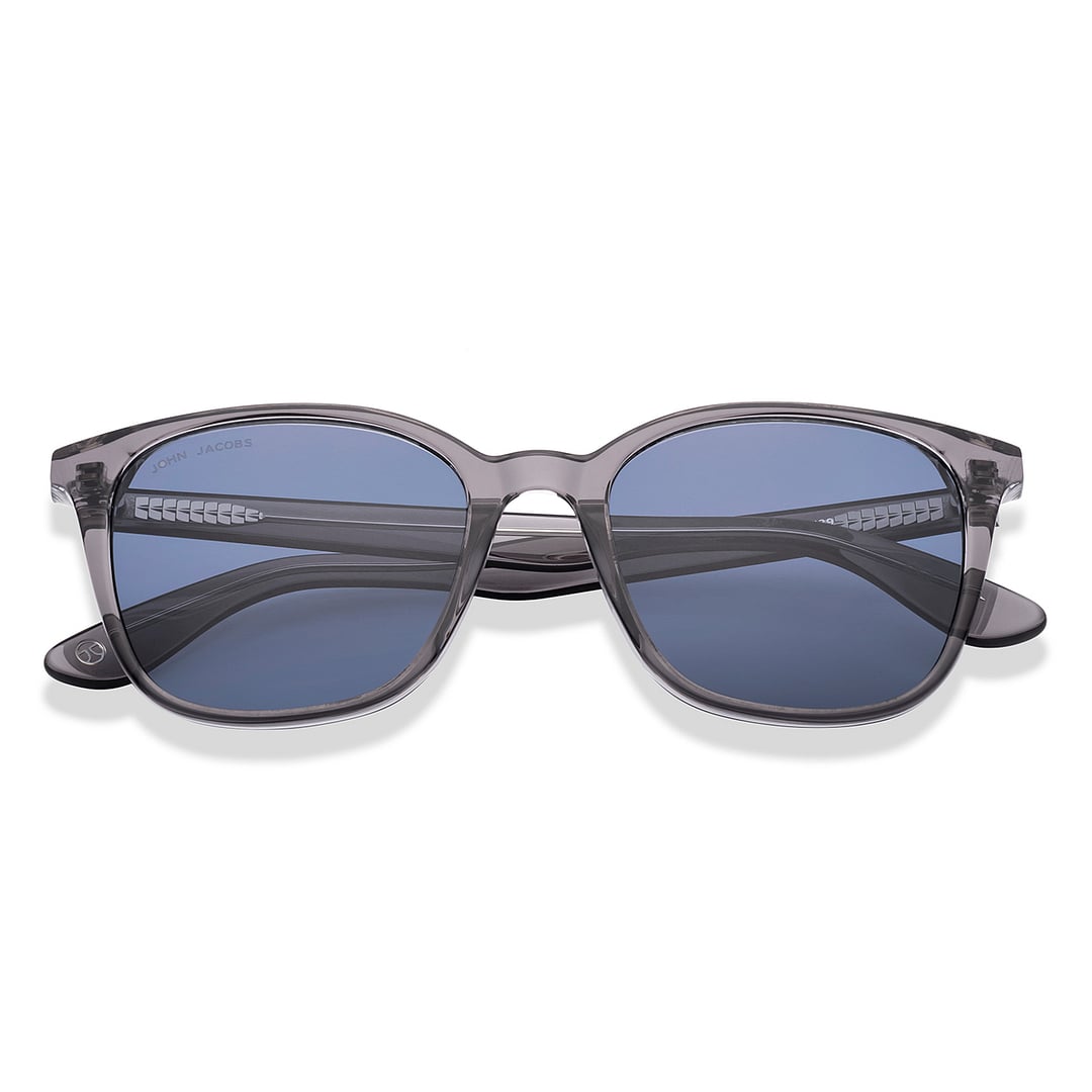 John Jacobs Grey Full Rim Square left side