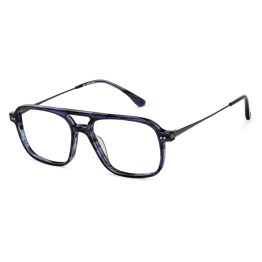 John Jacobs Online Sky Blue Full Rim Square right side