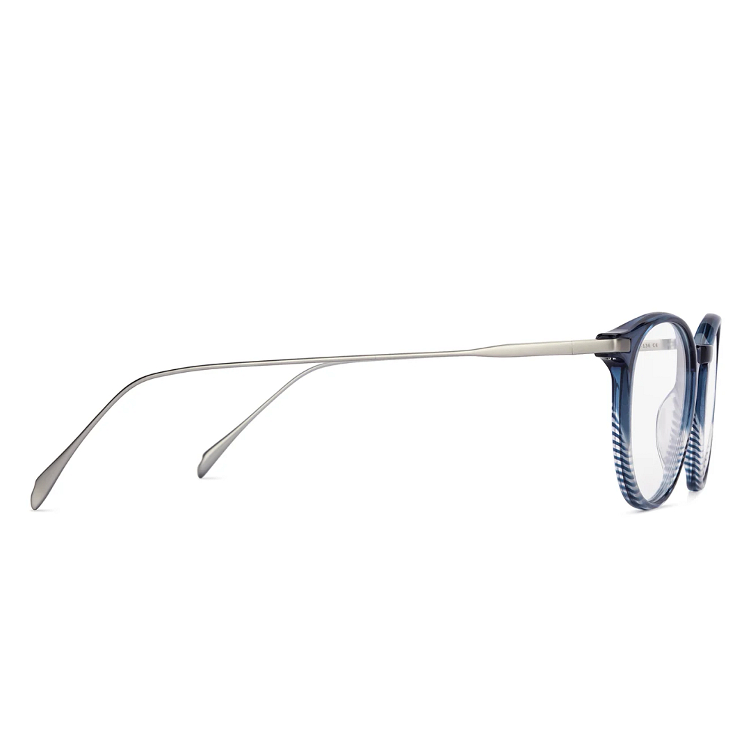 John Jacobs Sky Blue Full Rim Round left side