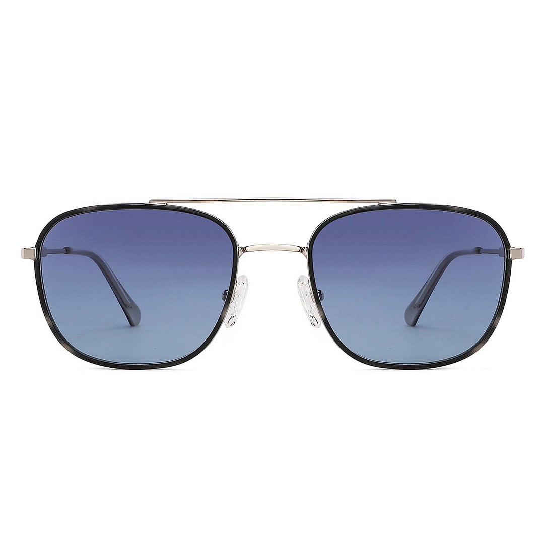 John Jacobs Silver Full Rim Aviator left side