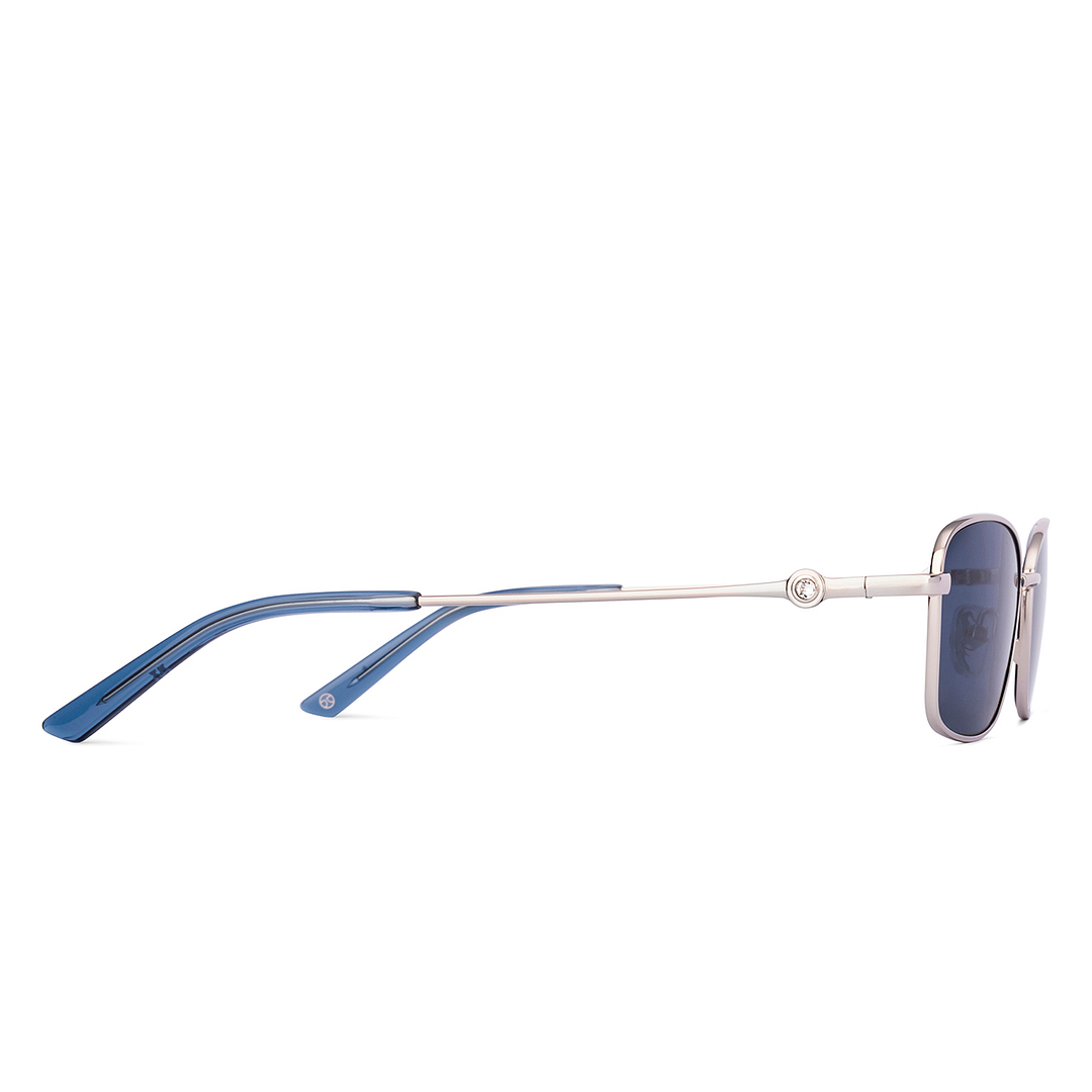 John Jacobs Silver Full Rim Cat Eye left side