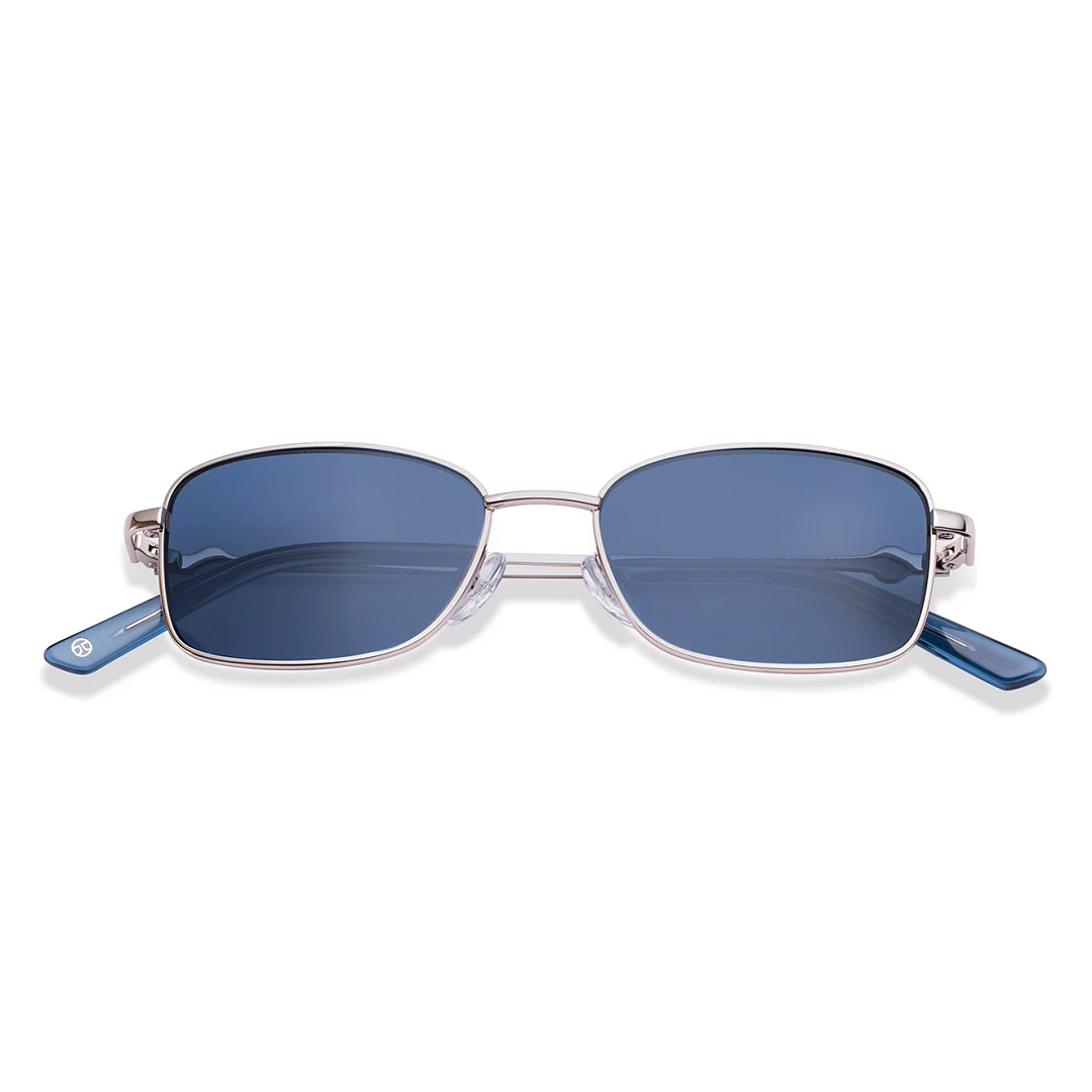 John Jacobs Silver Full Rim Cat Eye left side