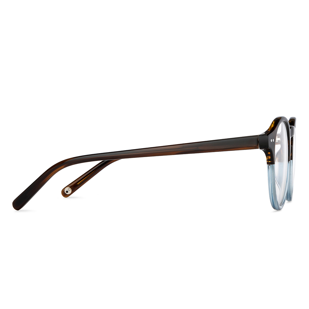 John Jacobs Online Sky Blue Full Rim Round left side