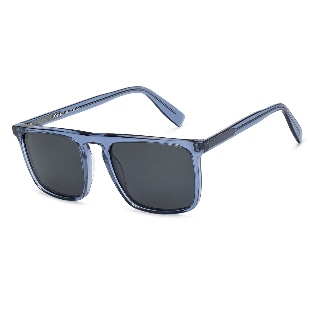Grey Blue Full Rim Rectangle John Jacobs JJ Tints JJ S13081 -C3