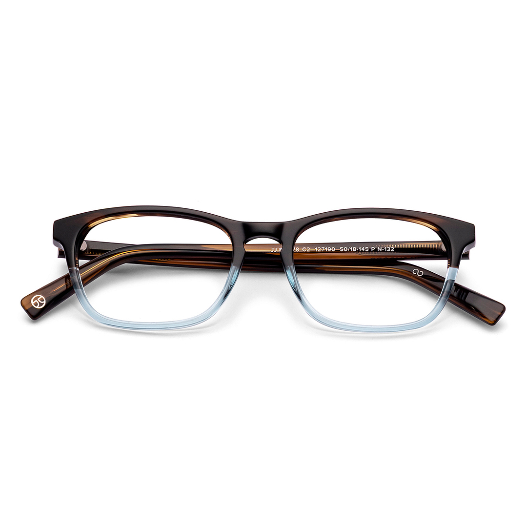 John Jacobs Light Brown Full Rim Rectangle left side