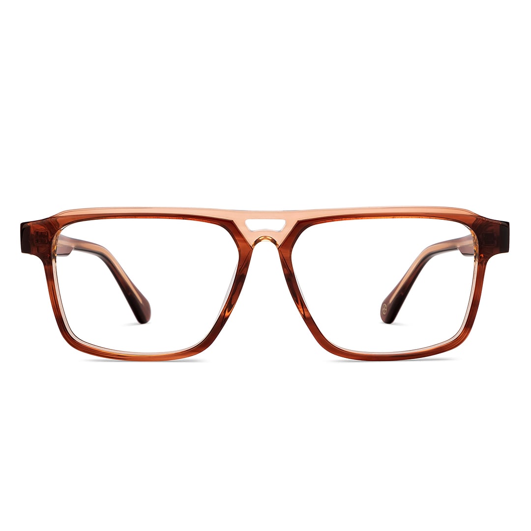John Jacobs Online Light Brown Full Rim Square right side