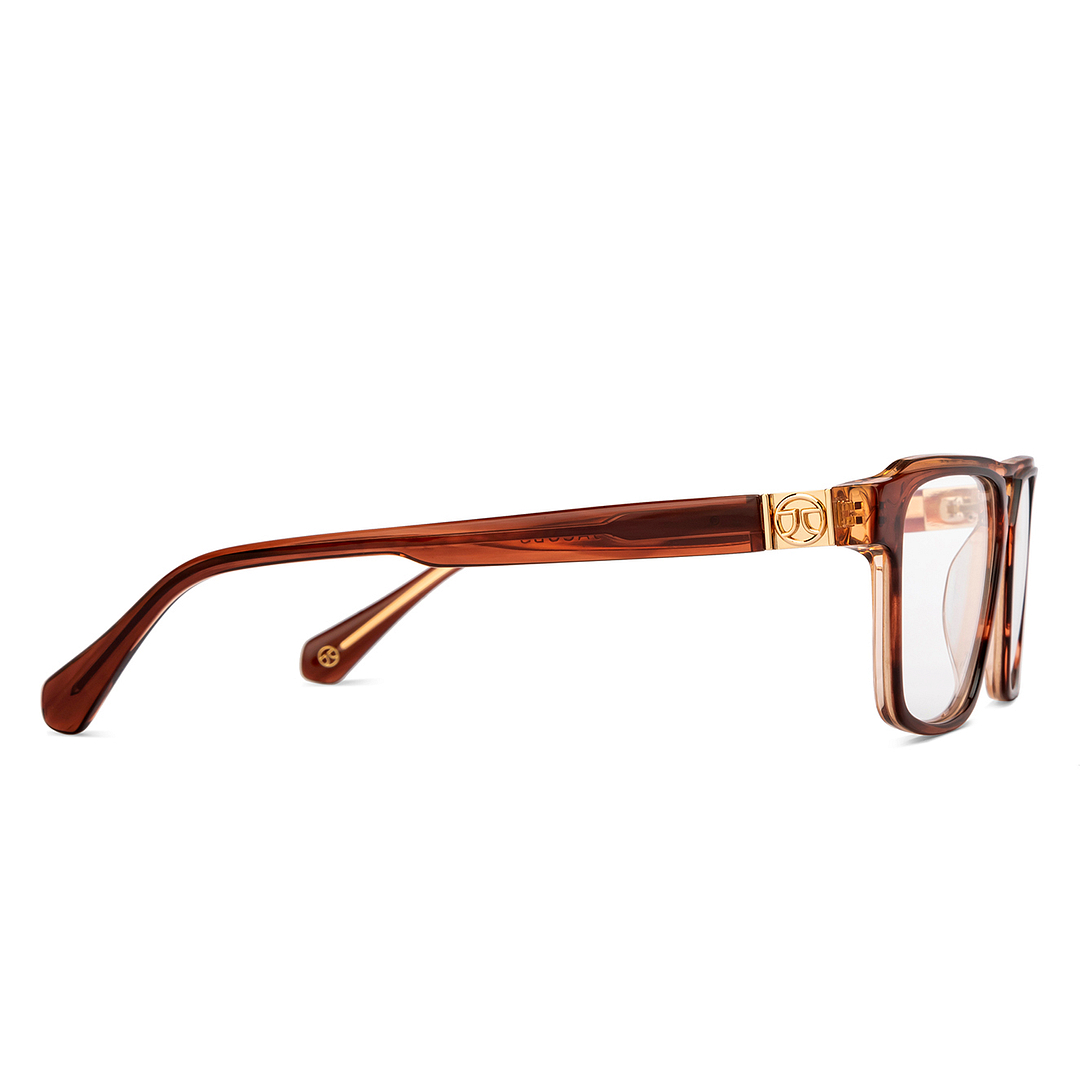 John Jacobs Online Light Brown Full Rim Square left side