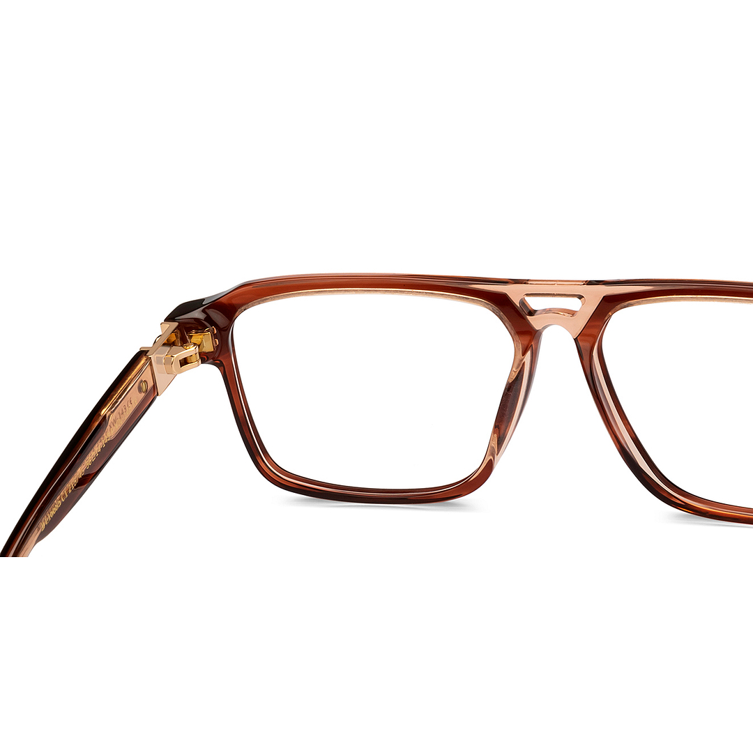 John Jacobs Online Light Brown Full Rim Square right side