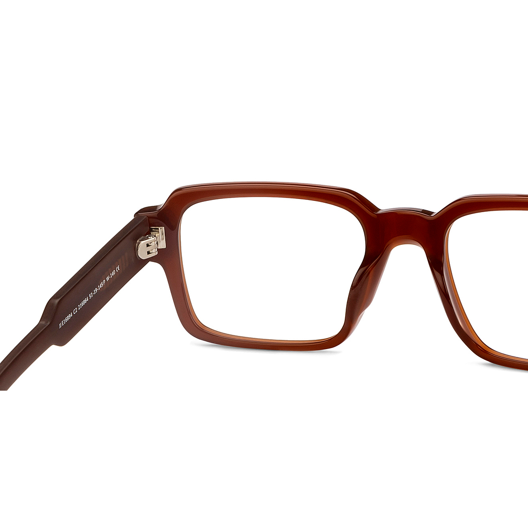 John Jacobs Light Brown Full Rim Square right side