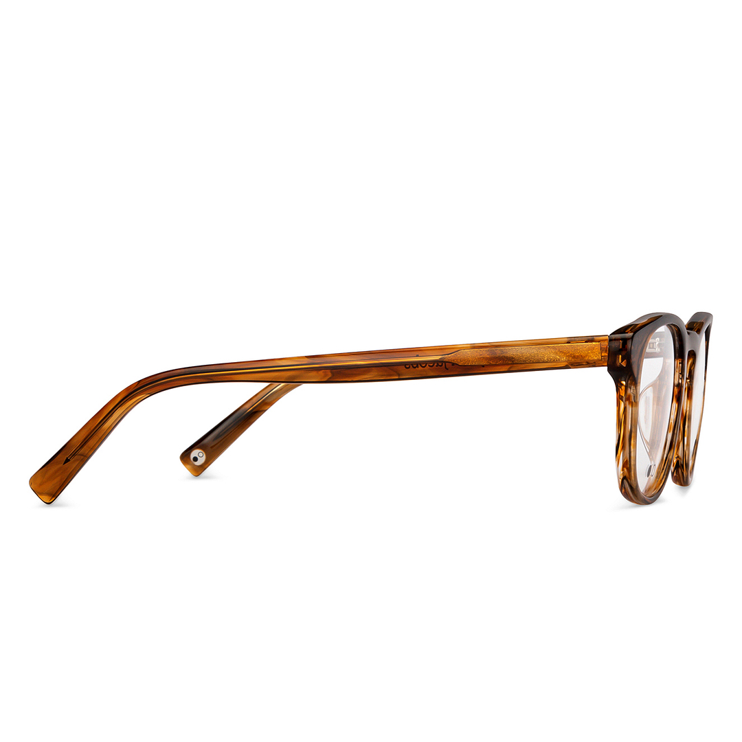 John Jacobs Online Light Brown Full Rim Square left side