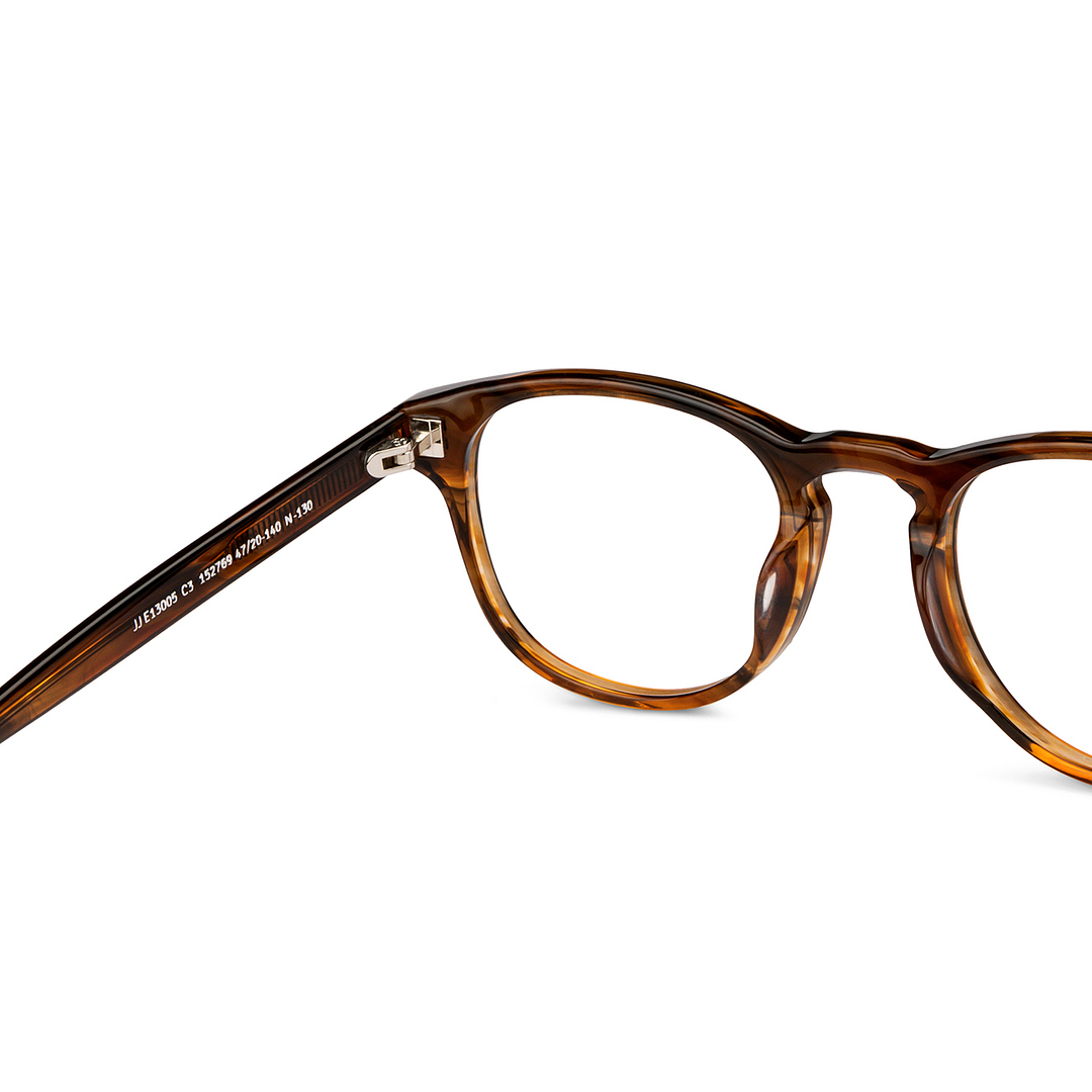 John Jacobs Online Light Brown Full Rim Square right side