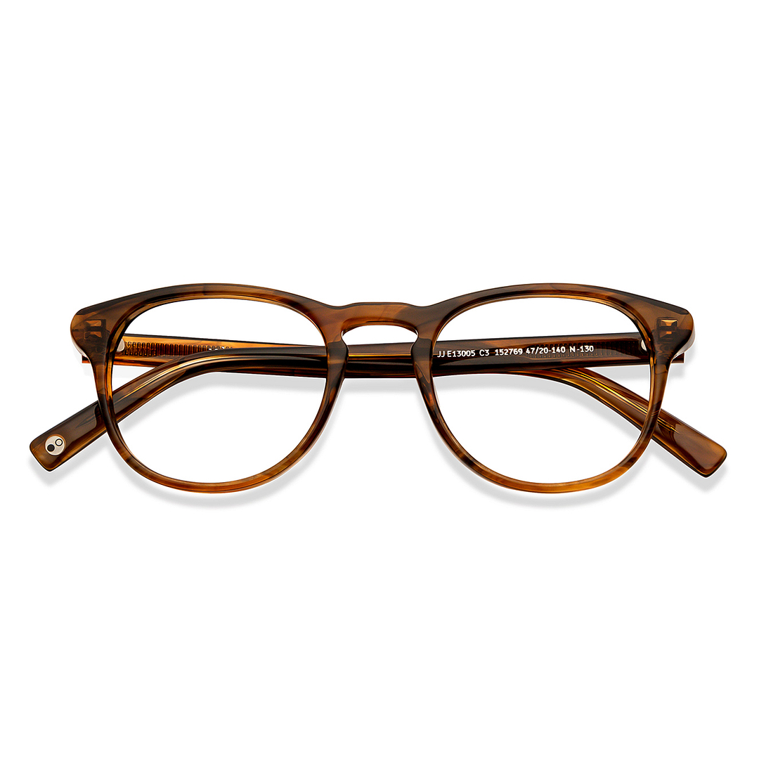 John Jacobs Online Light Brown Full Rim Square left side