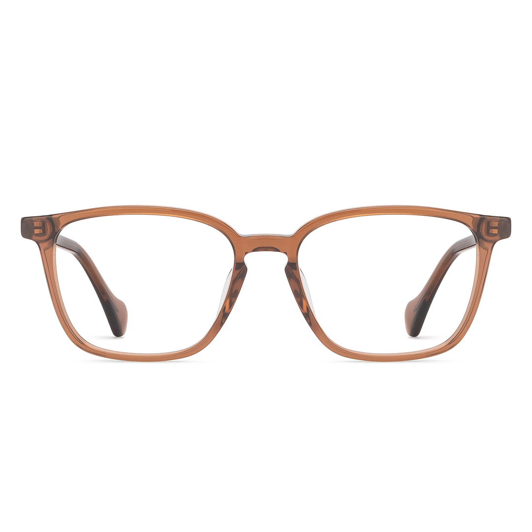 John Jacobs Light Brown Full Rim Square right side