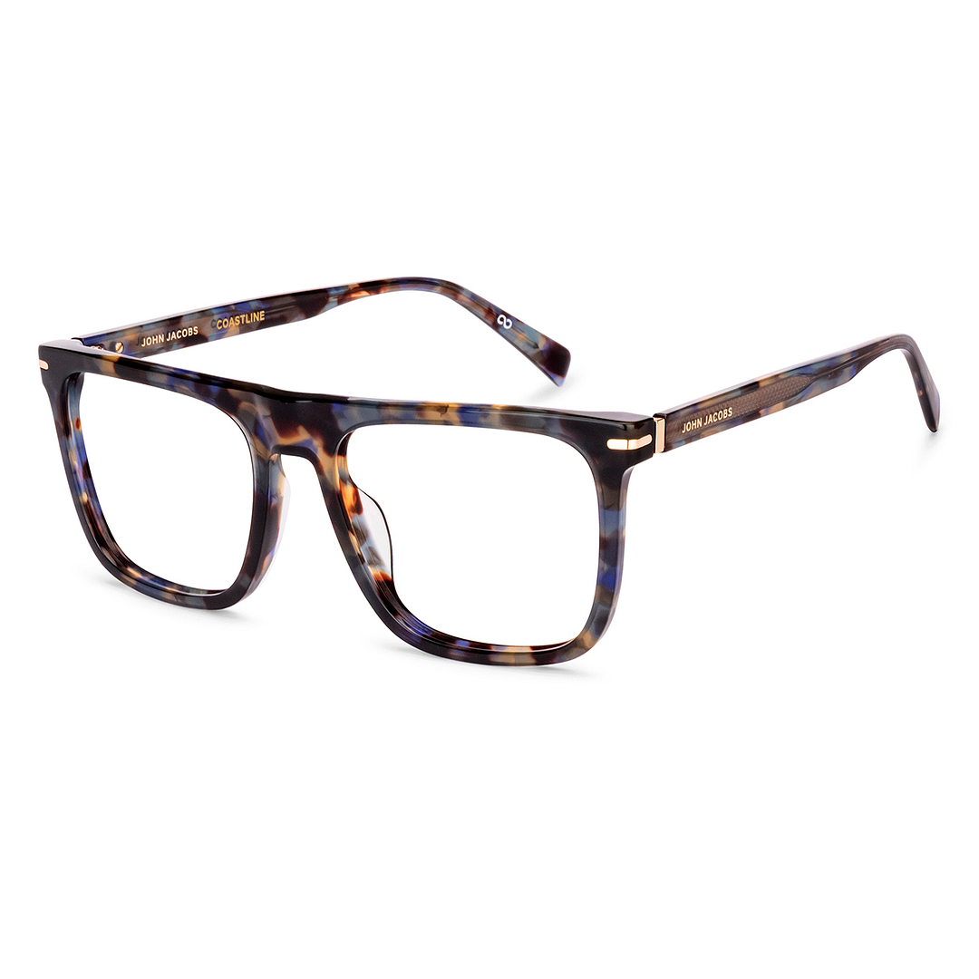 John Jacobs Brown Full Rim Square right side