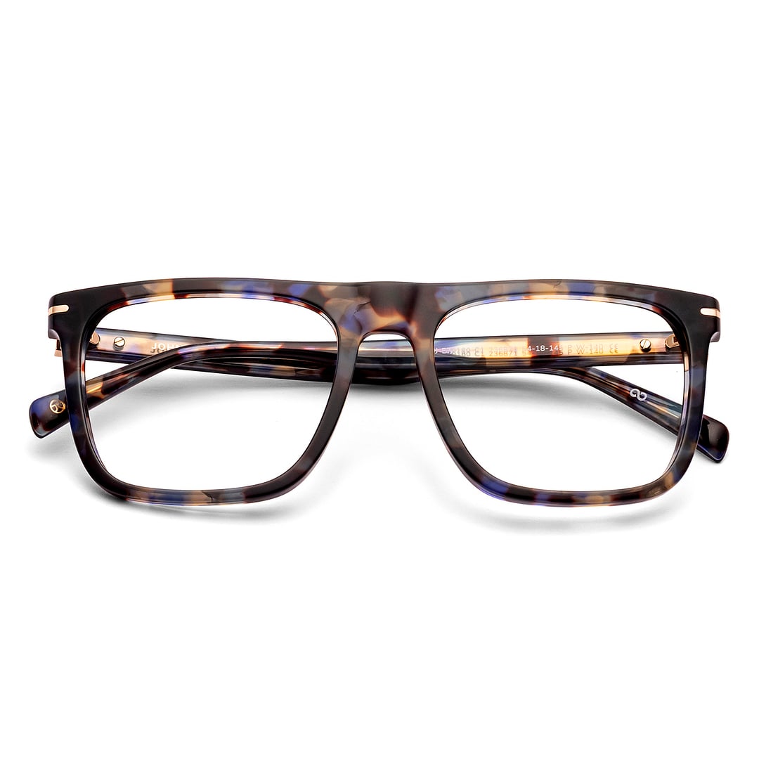 John Jacobs Brown Full Rim Square left side