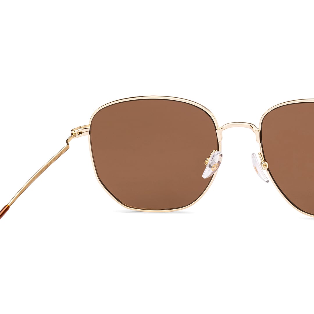 John Jacobs Gold Full Rim Square right side