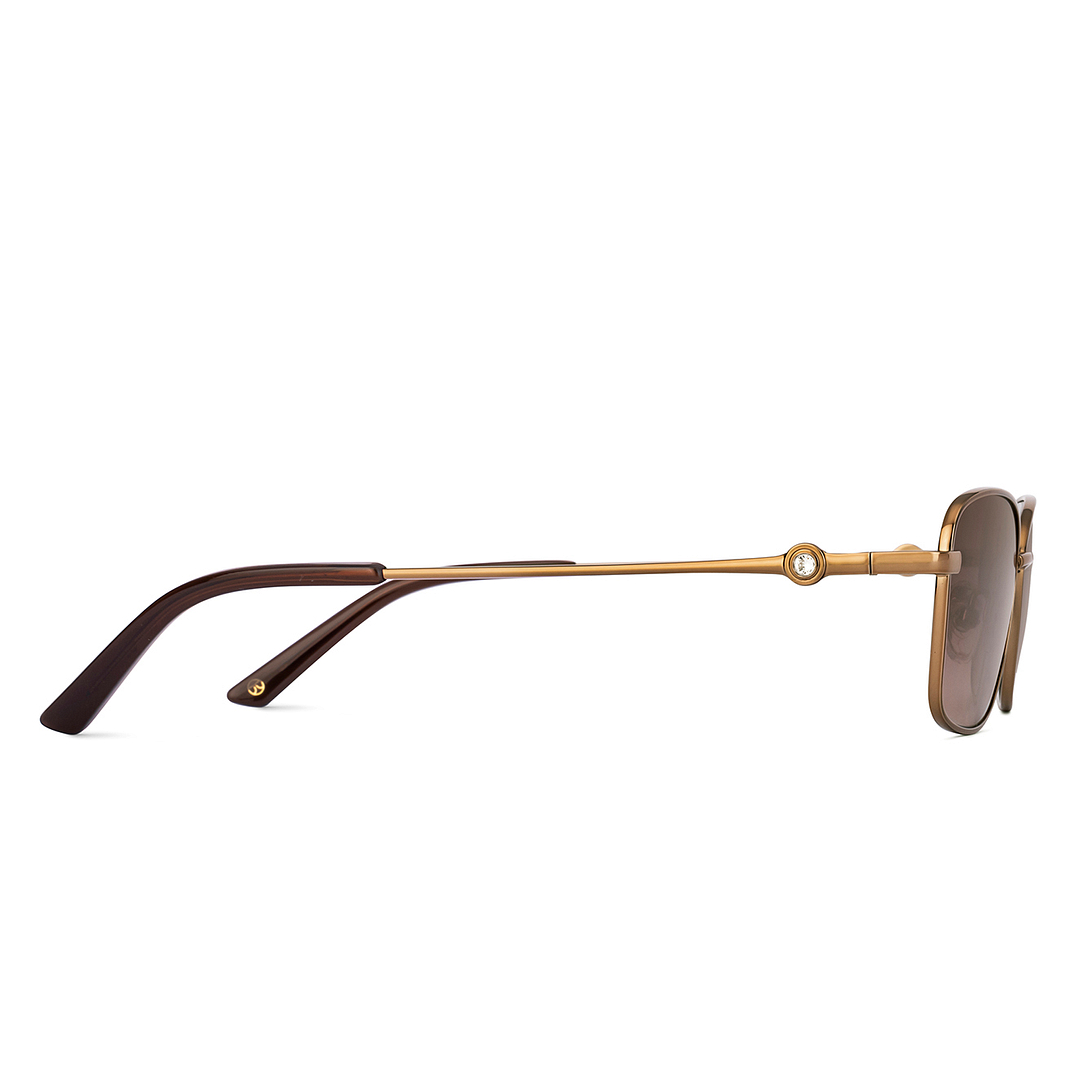 John Jacobs Brown Full Rim Cat Eye left side