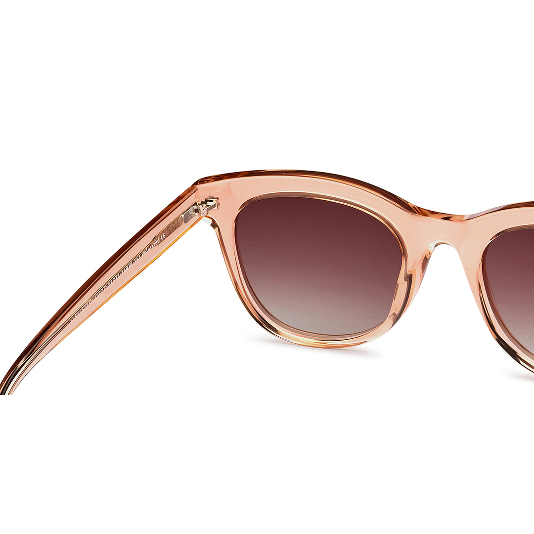 John Jacobs Online Brown Transparent Full Rim Square right side