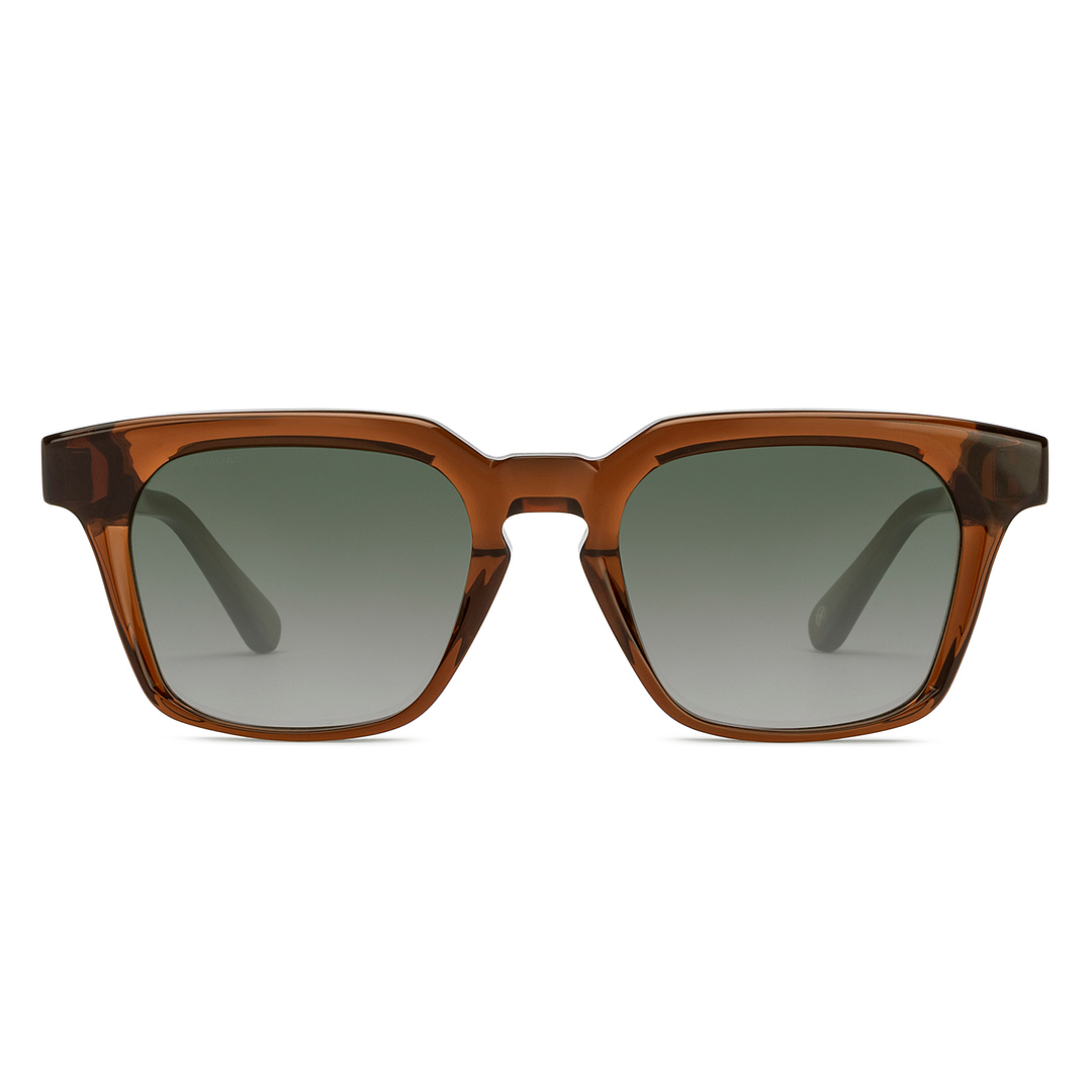 John Jacobs Light Brown Full Rim Square right side