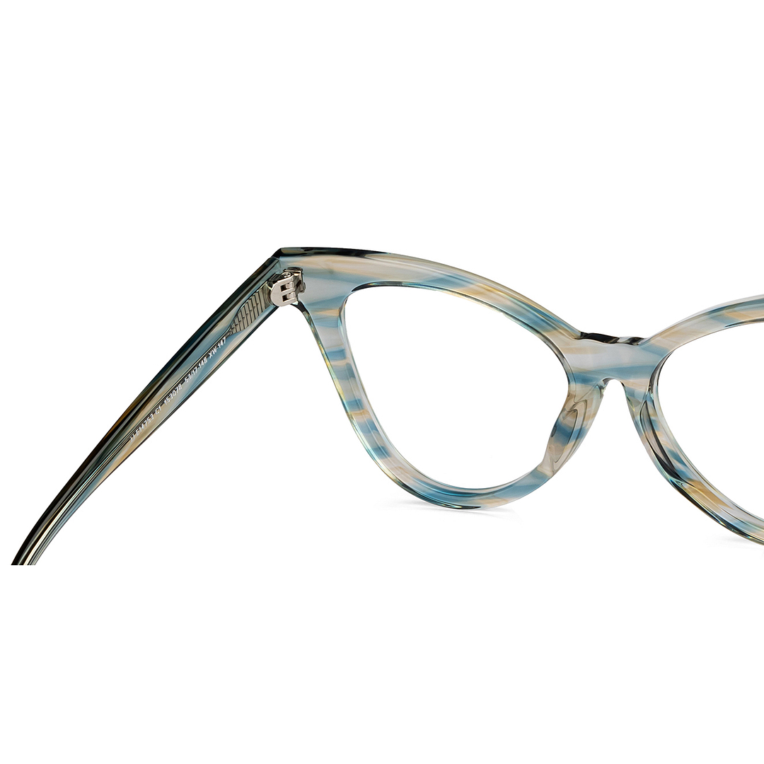 John Jacobs Light Brown Full Rim Cat Eye right side