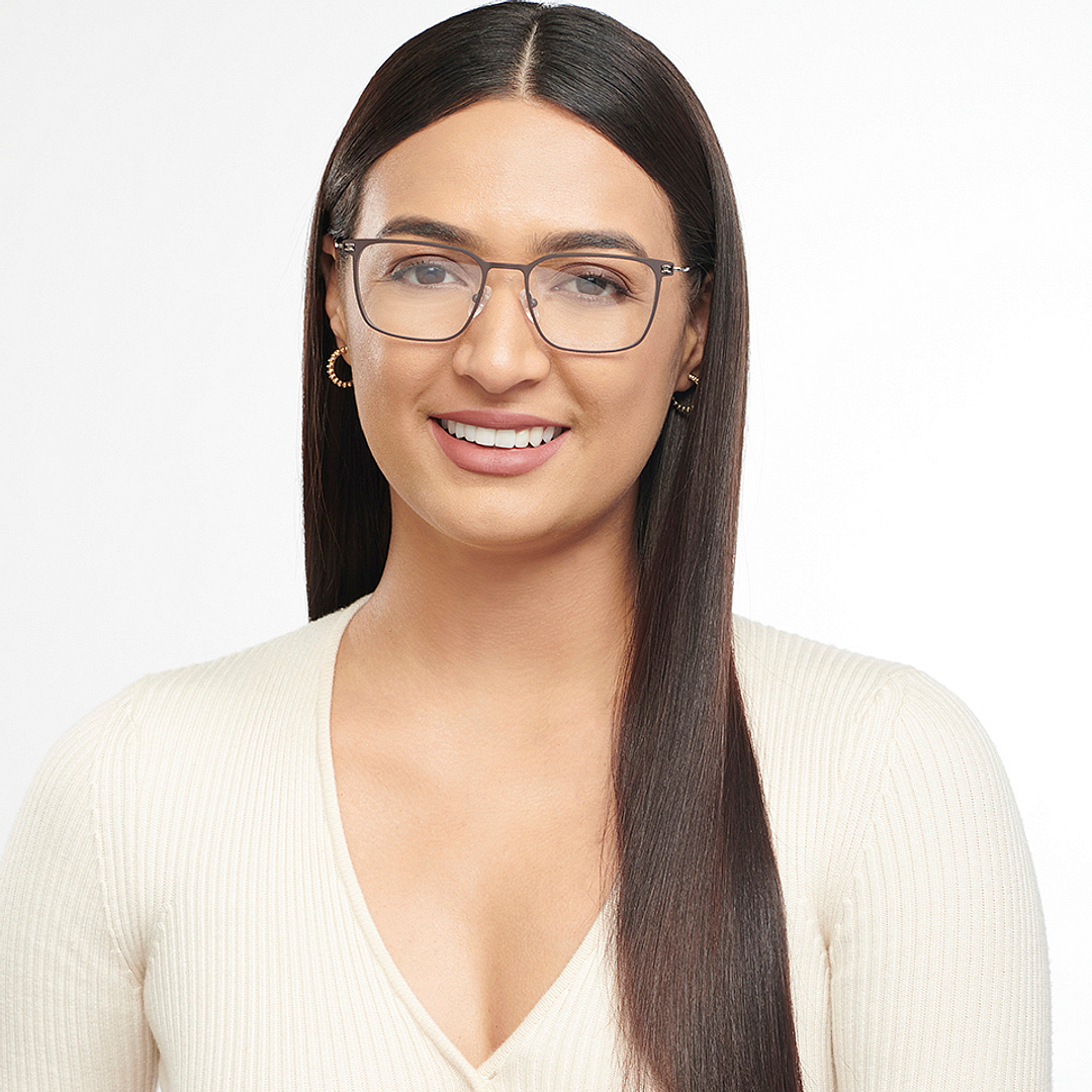 John Jacobs Light Brown Full Rim Square right side