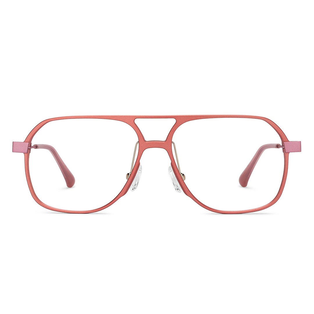 John Jacobs Online Pink Full Rim Aviator left side