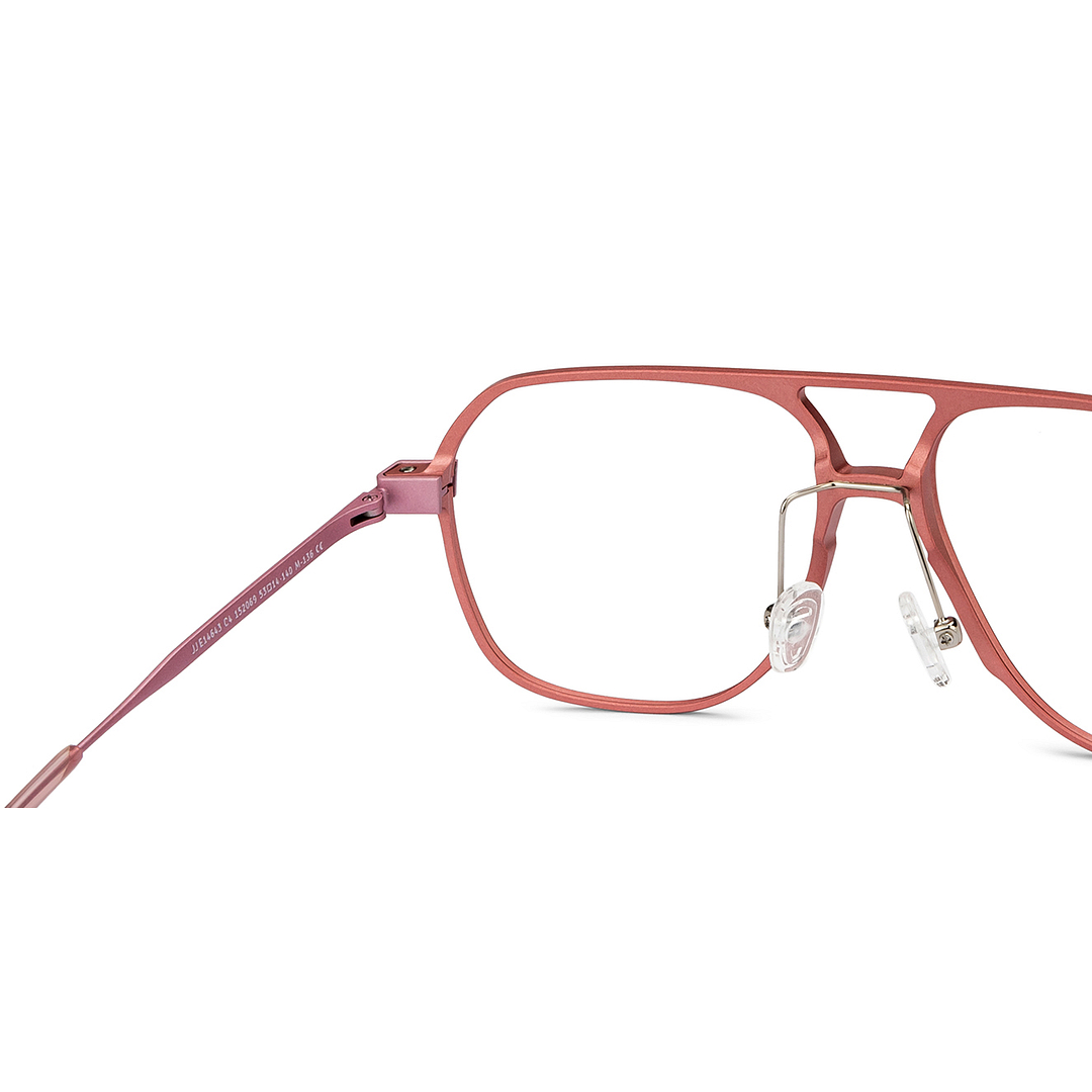 John Jacobs Online Pink Full Rim Aviator right side