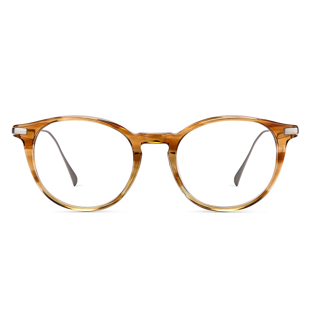 John Jacobs Light Brown Full Rim Round right side