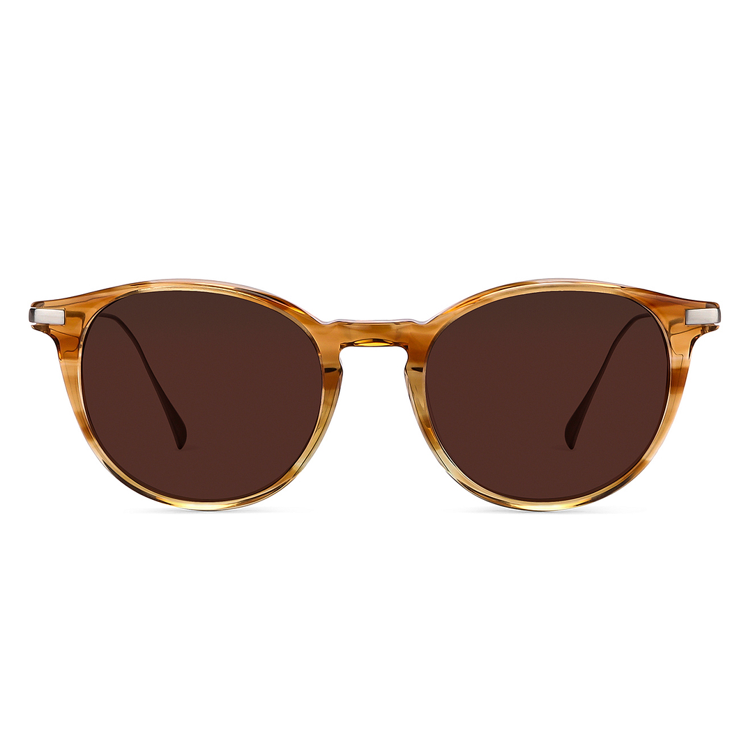 John Jacobs Online Light Brown Full Rim Round right side