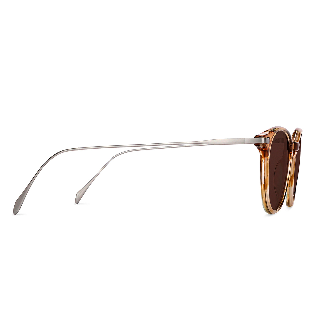 John Jacobs Online Light Brown Full Rim Round left side