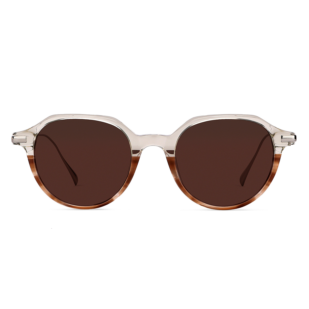 John Jacobs Online Light Brown Full Rim Round right side