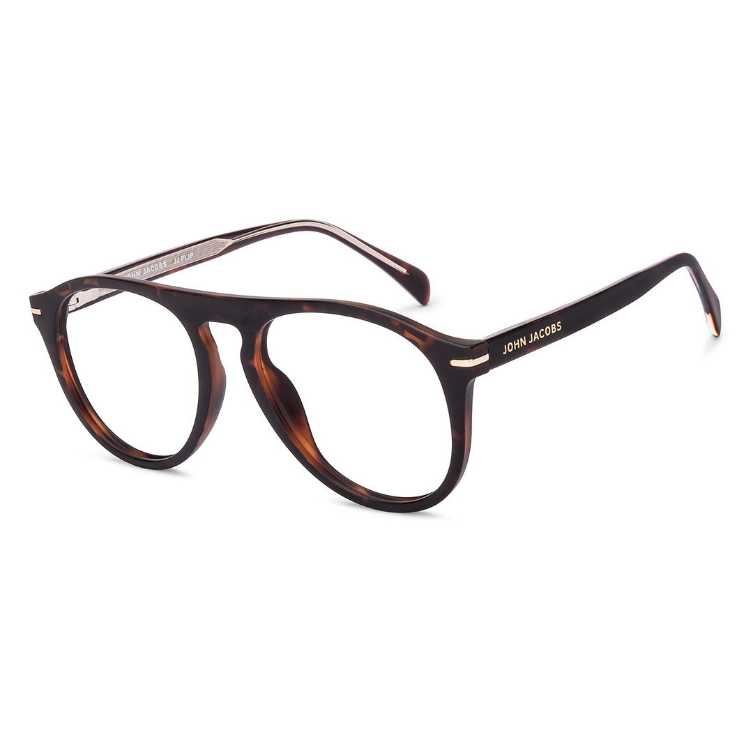 Buy Brown Tortoise Full Rim Aviator John Jacobs JJ E17137-C3 JJ