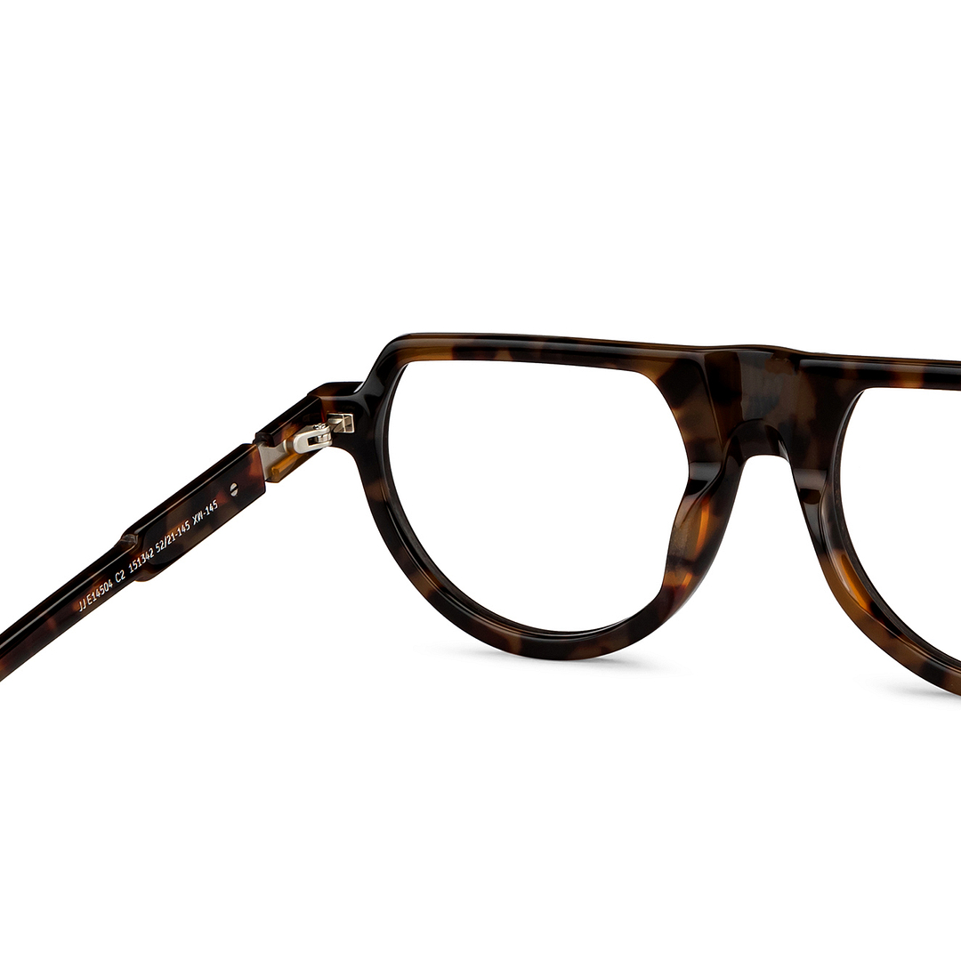 John Jacobs Online Light Brown Full Rim Aviator right side